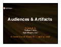 Audiences & Artifacts