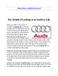 Audi for sale