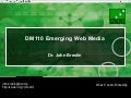 DM110 - Week 5 - Audio Podcasting