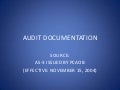 Audit Documentation Presentation