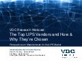 The Top UPS Vendors and How & Why They’re Chosen