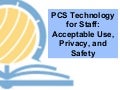 Aup internet safety presentation - staff