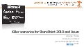 Killer scenarios for SharePoint 2010 and Azure - jeremy thake