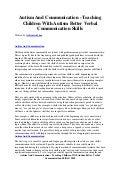 Autism and communication   teaching children with autism better verbal communication skills