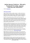 Autism asperger syndrome   alternative treatments for autism, asperger syndrome and autism herbs