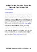 Autism teaching strategies   increasing success in your autistic child