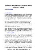 Autism young children   asperger autism in young children