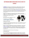 Autoblogging Tips - Autoblogging Mistakes You have to Avoid