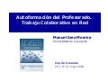Autoformación del profesorado. Colaboración a través de la Red