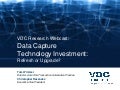 Data Capture Technology Investment: Refresh or Upgrade?