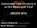 Automated infrastructure is on the menu