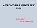 Automobile industry in usa