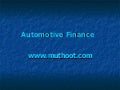 Automotive finance