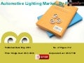 Global Automotive Lighting Market Revenue is estimated to reach $25.36 billion by 2018