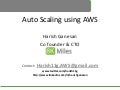 Auto scaling using Amazon Web Services ( AWS )