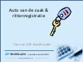 Auto van de zaak en rittenregistratie