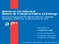 Improvements in the Public Transportation System in Santiago - Chile/