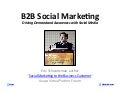 B2B Social Marketing: Driving Demand and Awareness with Social Media