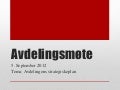 Avdelingsmøte