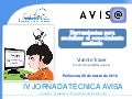 Herramientas para socializar el conocimiento. Jornadas AVISA. Vicente Traver