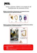 Petzl avisa falsificaciones chinas
