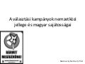 A választási kampányok nemzetközi jellege és magyar sajátosságai2