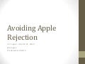 Avoiding Apple Rejection - Liz Tupper