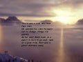 Awesome Message With Nature&rsquo;s View