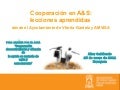 Estudios de caso: ‘Lecciones aprendidas de la cooperación descentralizada en agua y saneamiento’.