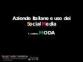 Aziende italiane e uso dei social media il settore moda