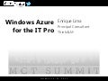 Azure for the ITPro