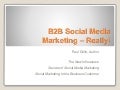 B2B Social Media Marketing - Really!