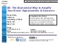 B3: The Economical way to Amplify Your Event: Opportunities & Concerns