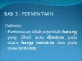 Bab 3 permintaan dalam pasaran