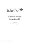Babelfish Articles Dec 2011