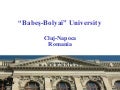 Babes bolyai university-cluj-napoca-romania