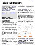 Backlink builder