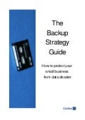 Backup strategy plan