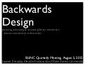 Backwards Design