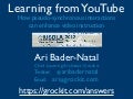 Learning from YouTube: How Pseudo-Synchronous Interactions Can Enhance Video Instruction