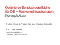 Präsentation des FH-Projekt-Prototypen bei der DB in FFM