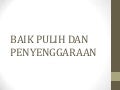 Baik pulih dan penyenggaraan KH Tahun 5