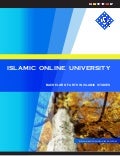Islamic Online University, BA Islamic Studies brochure