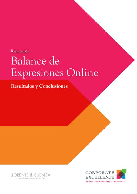 Balance de Expresiones Online. BEO 2013