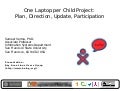OLPC Project: Plan, Update, Direction, Participation