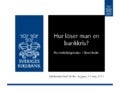 Hur löser man en bankkris?