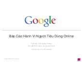 Báo cáo hành vi người tiêu dùng Onl...