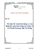 Báo cáo kế toán bán hàng và xác định kết quả bán hàng
