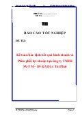 Báo cáo tốt nghiệp kế toán xác định kết quả kinh doanh và phân phối lợi nhuận