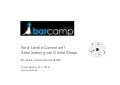 Barcamp Hamburg - Next Level eCommerce?